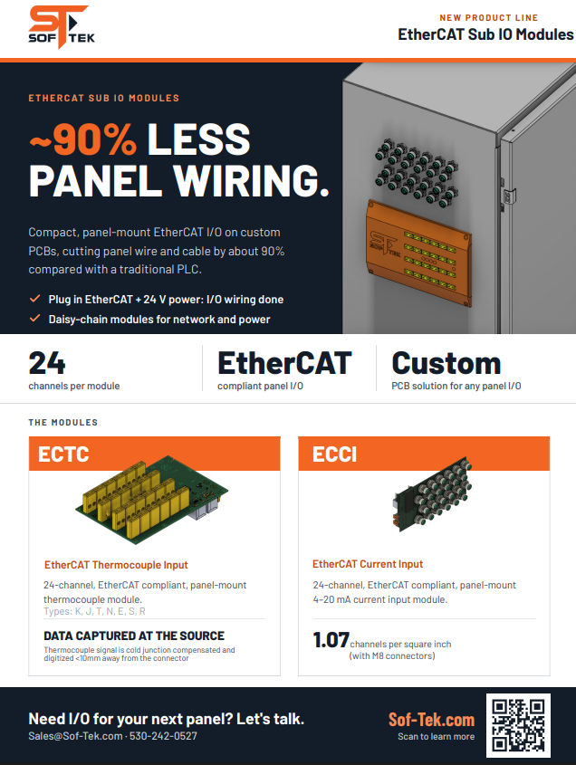 Sof-Tek Integrators I Ethercat Sub Modules